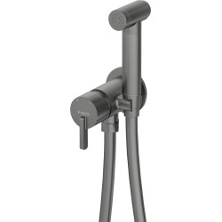 Bateria bidetowa podtynkowa ze słuchawką typu bidetta titanium BQS D34M