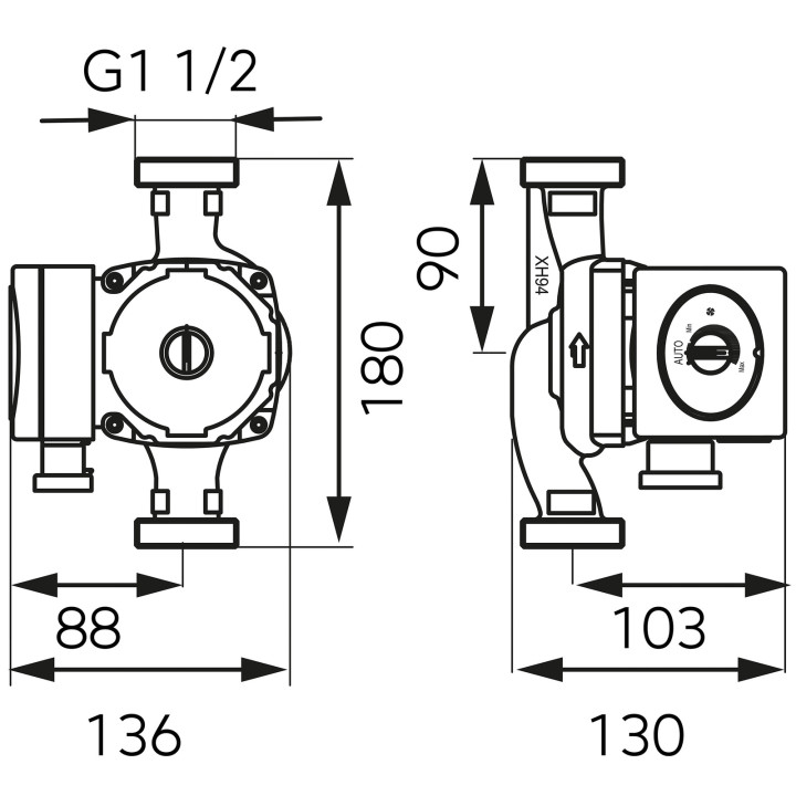 POMPA OBIEGOWA DO CO GPA II 180 25-8