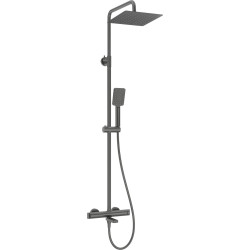 Deszczownica z baterią wannową termostatyczną składana titanium Therm NAC D1HT