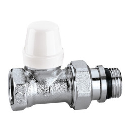 CALEFFI ZAWÓR ODCINAJĄCY PROSTY 1/2 Z POKRĘTŁEM
