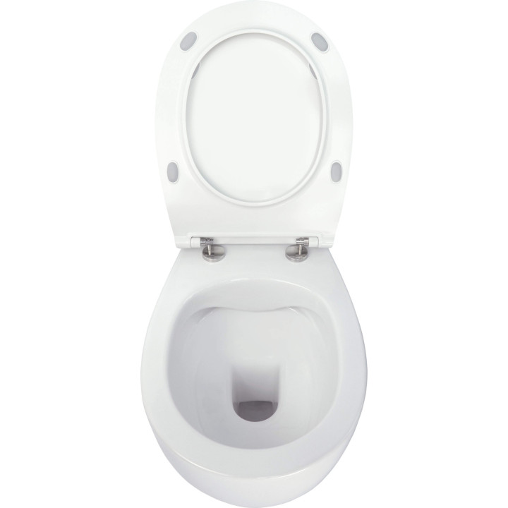 MISKA WC Z DESKĄ BEZKOŁNIERZOWA BIAŁY BIAŁY CDLD6ZPW