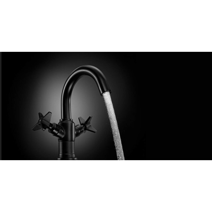 Bateria umywalkowa obrotowa nero Temisto BQT N20D