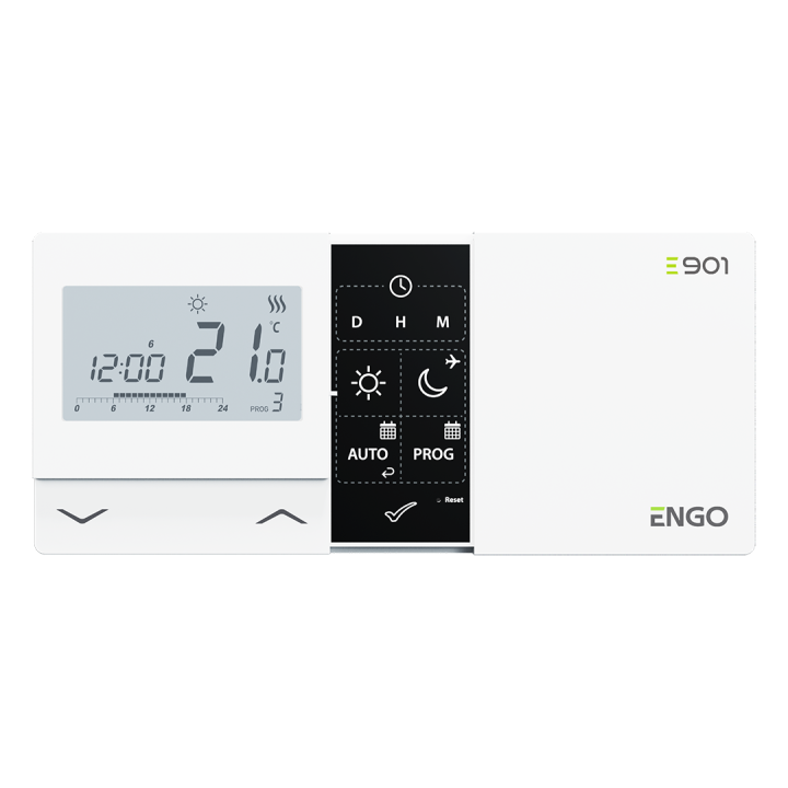 REGULATOR TEMPERATUR PRZEWODOWY, TYGODNIOWY, ELEKTRONICZNY