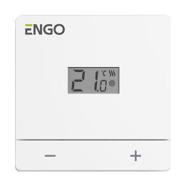 DOBOWY, PRZEWODOWY REGULATOR TEMPERATURY, 230V, BIAŁY