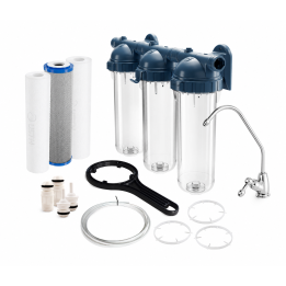 ZESTAW FILTRÓW DO WODY Z KORPUSEM PODZLEWOZMYWAKOWY 1" AQUA 3 USTM WFU EMI