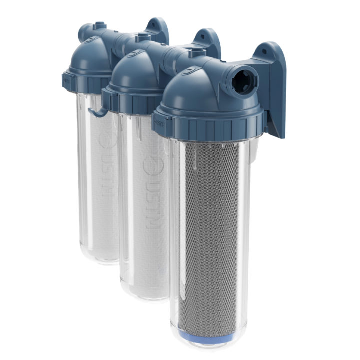 ZESTAW FILTRÓW DO WODY Z KORPUSEM PODZLEWOZMYWAKOWY 1" AQUA 3 USTM WFU EMI