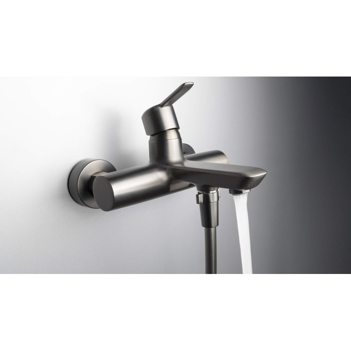 Bateria wannowa ścienna stała titanium Arnika BQA D10N
