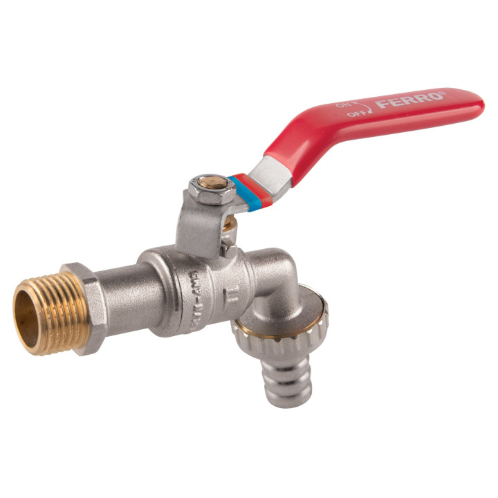 ZAWÓR KULOWY CZERPALNY Z METALOWĄ ZŁĄCZKĄ, 3-8", F-COMFORT