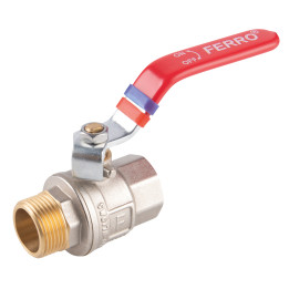 ZAWÓR KULOWY GW-GZ Z DŹWIGNIĄ, 1-2", F-POWER