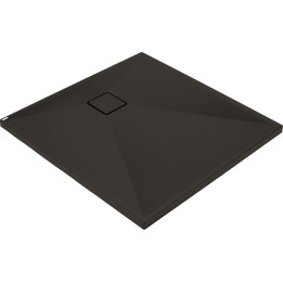 BRODZIK GRANITOWY KWADRATOWY 90X90 CM NERO KQR N41B