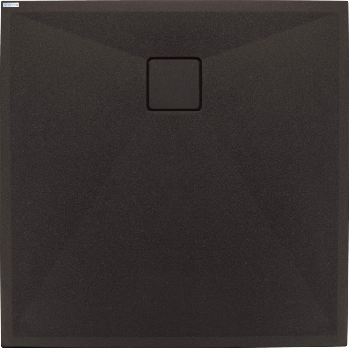 BRODZIK GRANITOWY KWADRATOWY 90X90 CM NERO KQR N41B