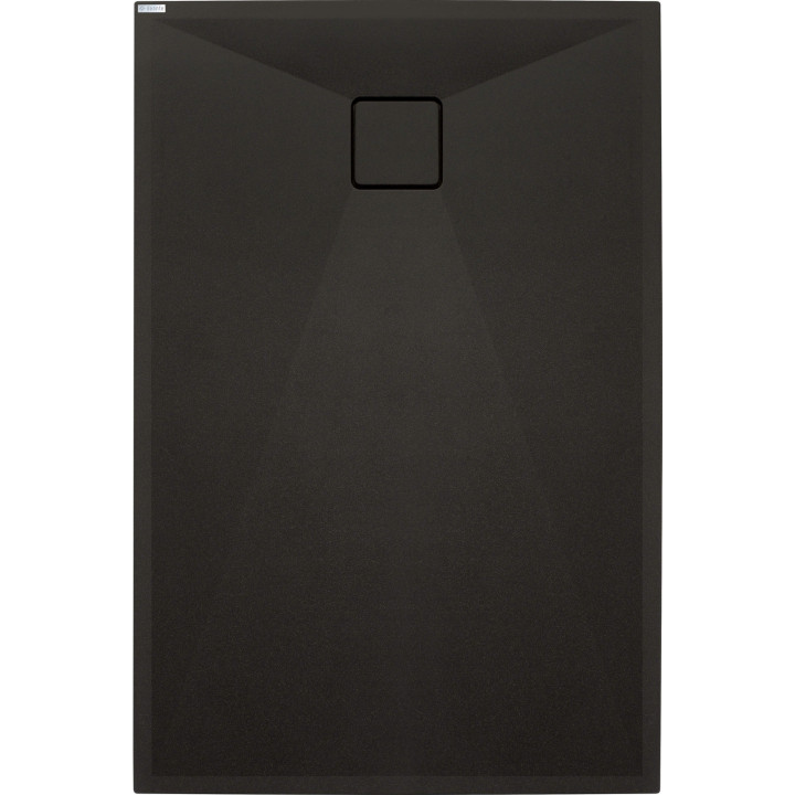 BRODZIK GRANITOWY PROSTOKĄTNY 100X90 CM NERO KQR N45B