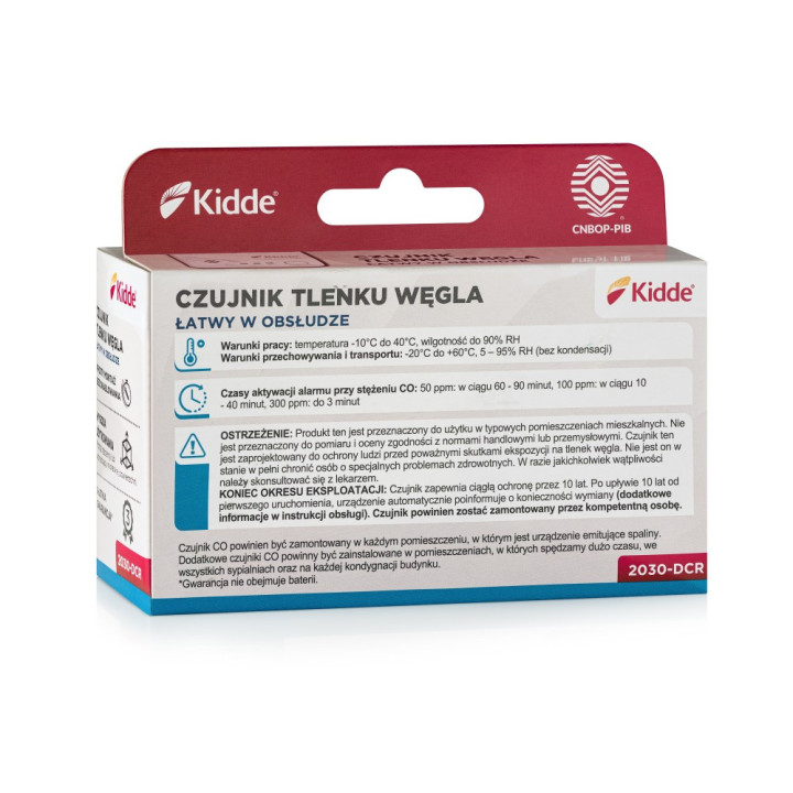 Czujnik tlenku węgla KIDDE 2030-DCR