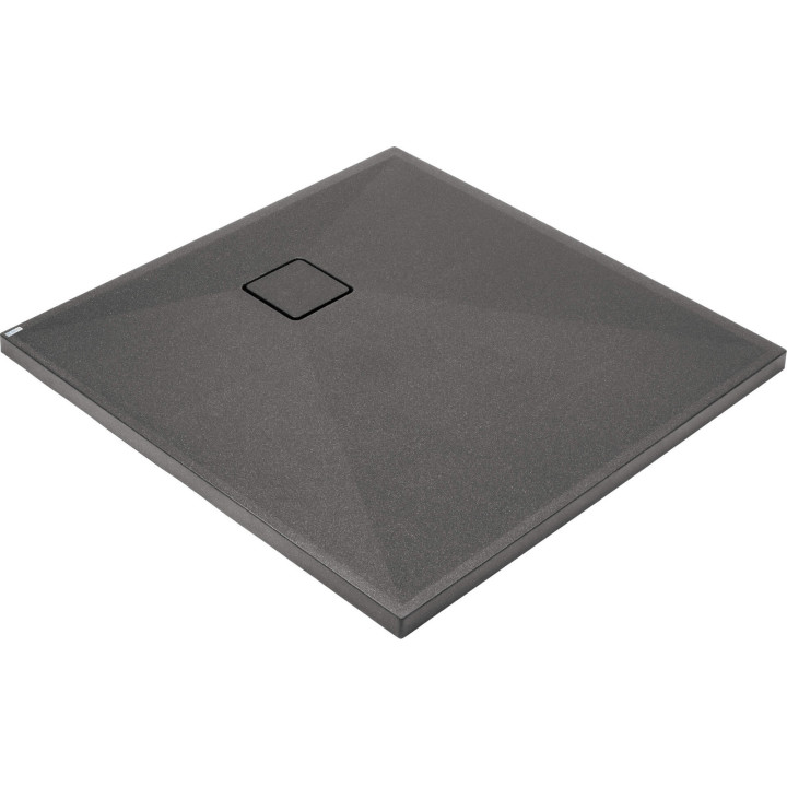 BRODZIK GRANITOWY KWADRATOWY 90X90 CM ANTRACYT METALIK KQR T41B