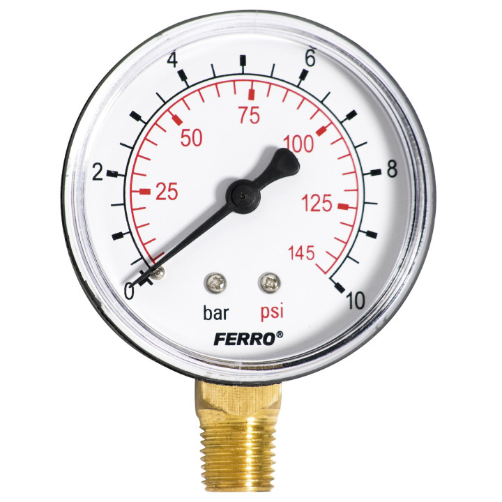 MANOMETR 63 MM 1-4" RADIALNY 0-10 BAR