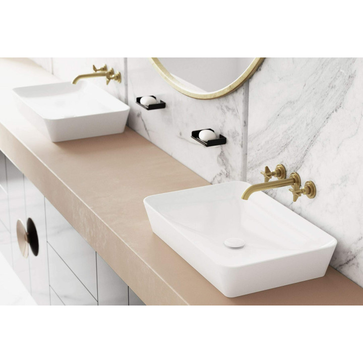 KOREK DO UMYWALKI LUB BIDETU Z TULEJĄ - CERAMICZNY BIAŁY NHC C10U