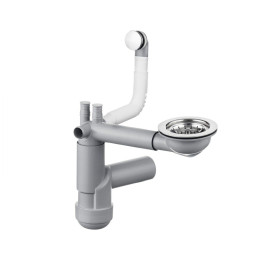 SYFON DO ZLEWOZMYWAKA GRANITOWEGO 1-KOMOROWEGO - SPACE-SAvER STAL ZXY 9917