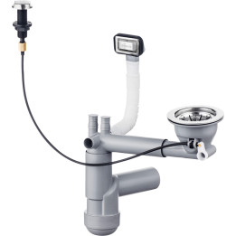 SYFON DO ZLEWOZMYWAKA GRANITOWEGO 1-KOMOROWEGO - SPACE-SAvER STAL ZXY 9911