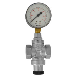 REDUKTOR CIŚNIENIA 1-2" PN16 1-4 BAR Z MANOMETREM