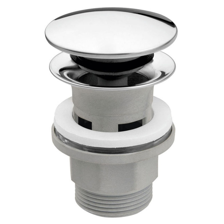 ZAWÓR SPUSTOWY Z PRZELEWEM, CLICK-CLACK, 5/4", PP, CHROM