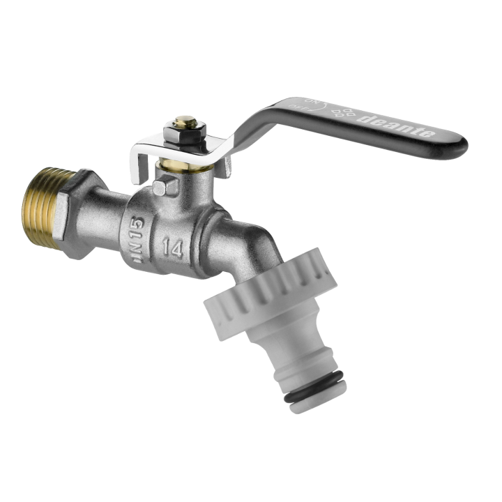 ZAWÓR KULOWY CZERPALNY OGRODOWY Z ADAPTERAMI - 1/2" CHROM VFA 152L