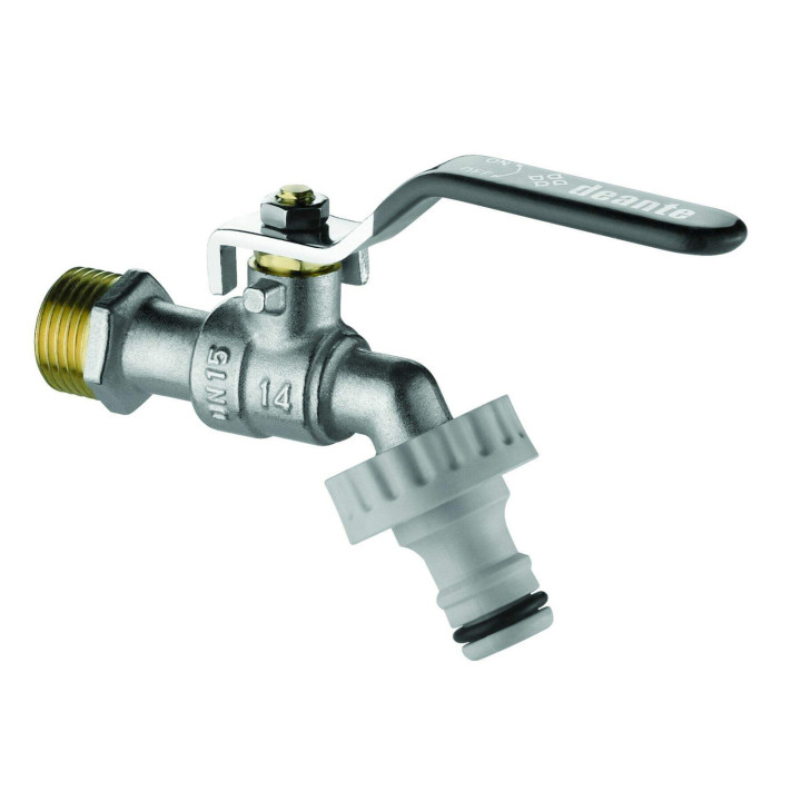 ZAWÓR KULOWY CZERPALNY OGRODOWY Z ADAPTERAMI - 3/4" CHROM VFA 252L