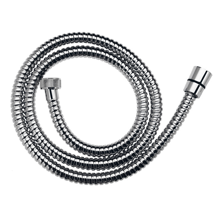 WĄŻ NATRYSKOWY W OPLOCIE METALOWYM L - 120CM, CHROM