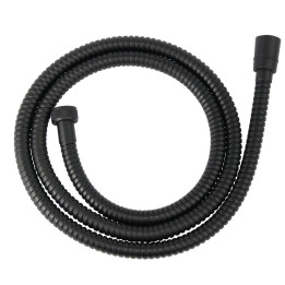 WĄŻ NATRYSKOWY W OPLOCIE METALOWYM L - 150CM, CZARNY
