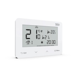 BEZPRZEWODOWY REGULATOR POKOJOWY DWUSTANOWY (PANEL PRZEDNI ZE SZKŁA) ST-293Z v2 BIAŁY