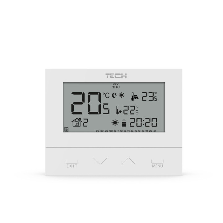 BEZPRZEWODOWY REGULATOR POKOJOWY DWUSTANOWY ST-292 V2 BIAŁY