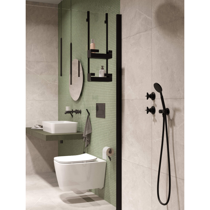 SŁUCHAWKA PRYSZNICOWA 1-FUNKCYJNA NERO XDCT0SLZ1