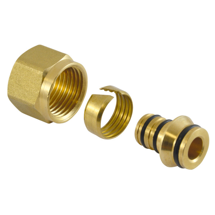 Złączka zaciskowa 1-2" do rur wielowarstwowych 16x2 mm ZL15PEXAL (kpl. 2 szt.)