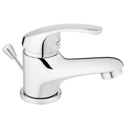 BASIC BATERIA UMYWALKOWA STOJĄCA, KOREK AUTOMATYCZNY Z TWORZYWA, CHROM