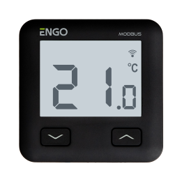 Regulator temperatury, bezprzewodowy, bateryjny, Wi-Fi, Internetowy, biały, 868MHz