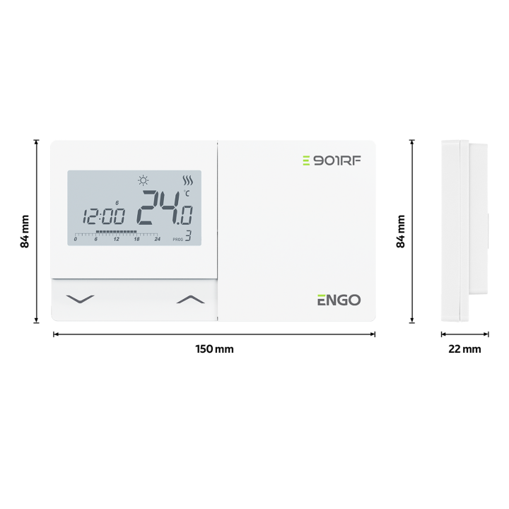 REGULATOR TEMPERATURY, 24V, BIAŁY,INTERNETOWY, NATYNKOWY ZIGBEE/868MHZ