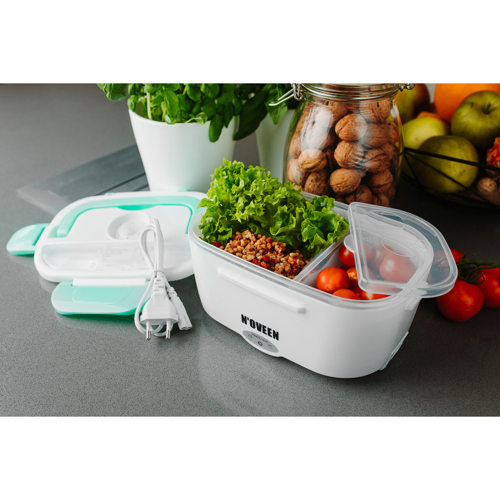 Lunch Box Noveen LB330 Mint Pojemnik Elektryczny 230V Podgrzewany Obiad