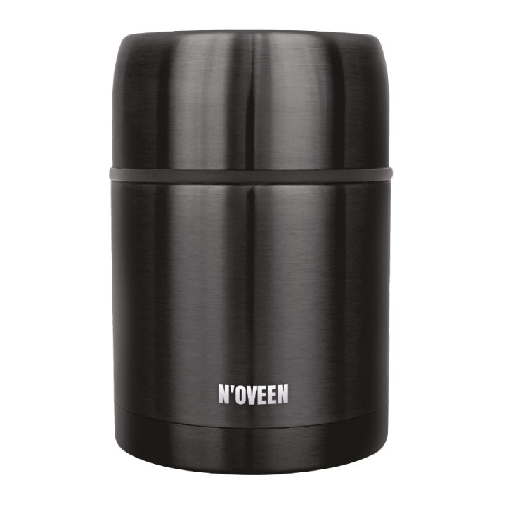 Termos obiadowy Noveen TB945 Black termos na jedzenie stalowy