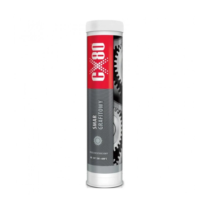 CX80 SMAR GRAFITOWY 400G W KARTUSZU - SMAR PRZECIWZATARCIOWY PROTECTOR TECH+