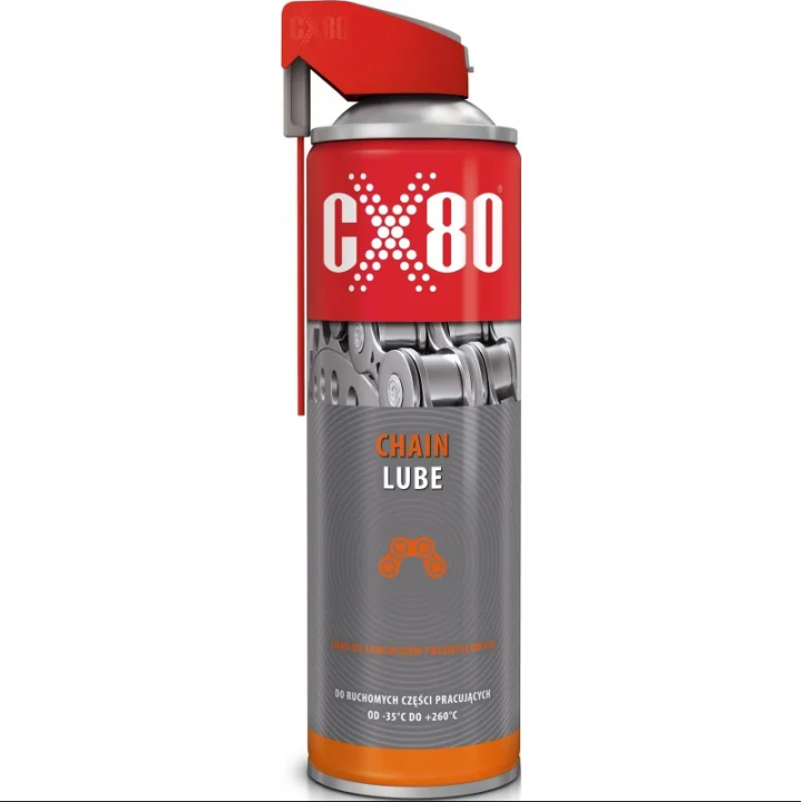 CX80 SMAR DO ŁAŃCUCHÓW PRZEMYSŁOWYCH 500ML DUO SPRAY - SYNTHETIC LUBRICANT