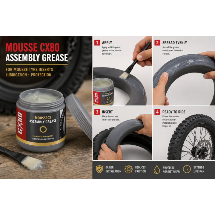 CX80 SMAR MONTAŻOWY DO OPON BEZDĘTKOWYCH MOUSSECX 500G - OCHRONA EXTREME