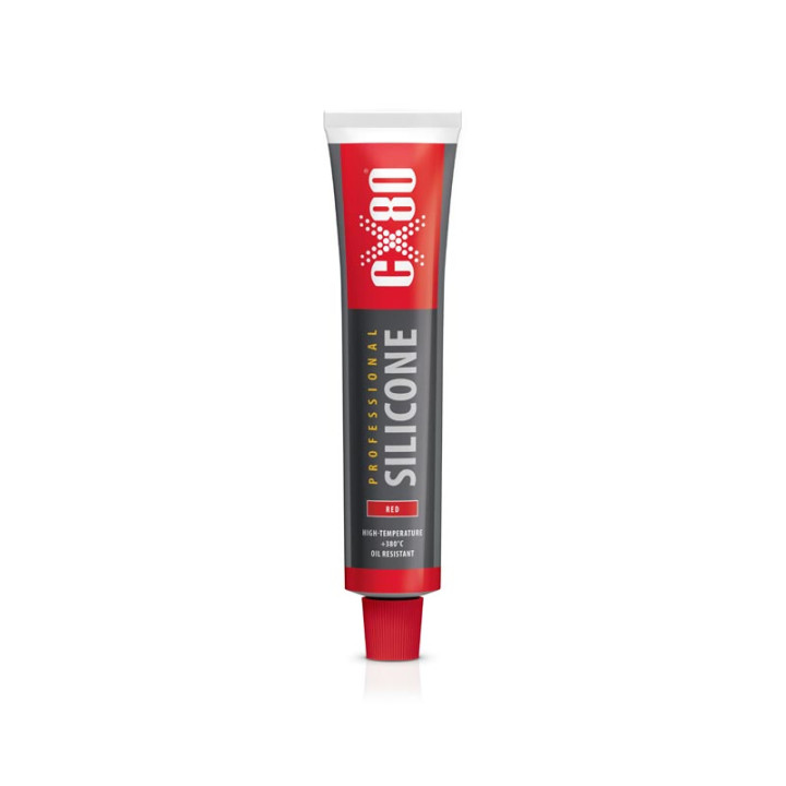 CX80 SILIKON CZERWONY 80ML - USZCZELNIACZ HIGH TEMP EXTREME RESISTANCE
