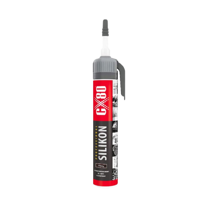 CX80 SILIKON CZARNY EKOLOGICZNY 210G USZCZELNIACZ WYSOKOTEMPERATUROWY
