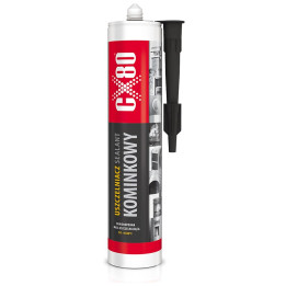 CX80 USZCZELNIACZ KOMINKOWY 300ML OGNIOODPORNA MASA NA WYSOKIE TEMPERATURY PREMIUM