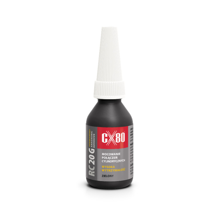 CX80 RC20G KLEJ ANAEROBOWY 10ML ZIELONY - MONTAŻ ŁOŻYSK I PIERŚCIENI PRO+