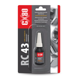 CX80 RC43 10ML BLISTER NIEB. KLEJ ANAEROBOWY DO GWINTÓW, ŚREDNIANTIWRZENIAK