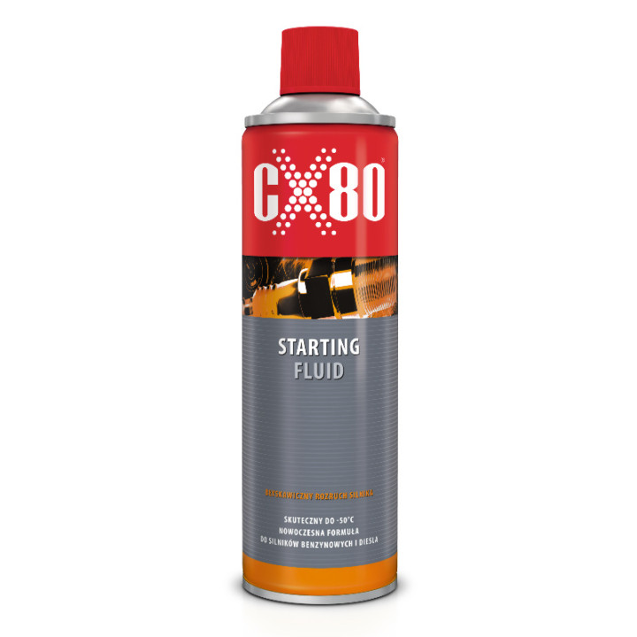 CX80 STARTING FLUID 500ML - PREPARAT DO ROZRUCHU W ZIMNIE - PROFESJONALNY