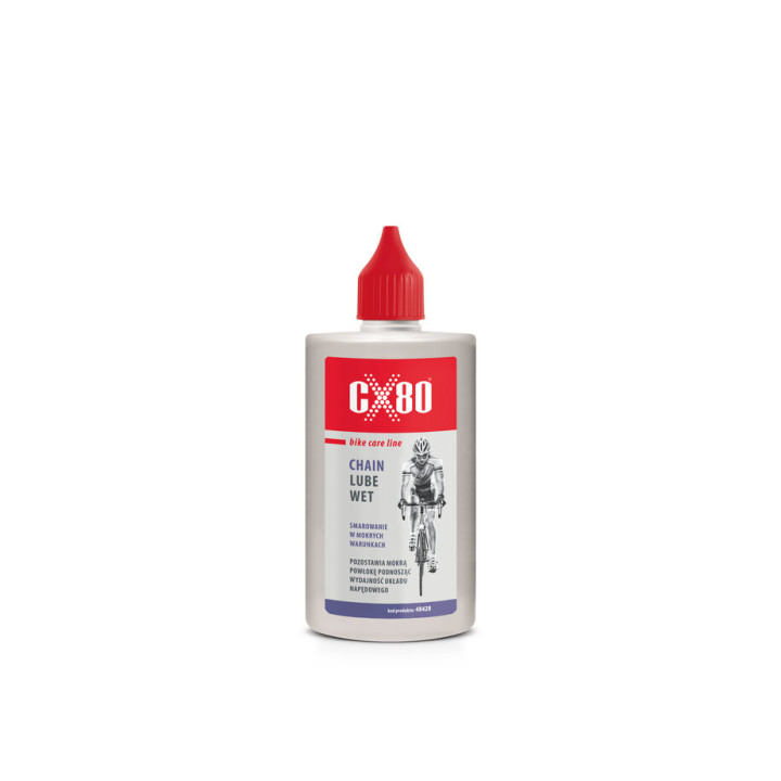 CX80 BIKE CHAIN LUBE WET 100ML - MOKRY SMAR DO ŁAŃCUCHA PRO CYCLIST FORMULA