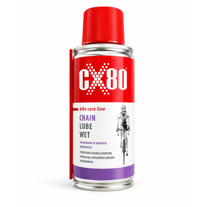 CX80 BIKE CHAIN LUBE WET 150ML - MOKRY SMAR - WYDAJNOŚĆ I OCHRONA łańcucha