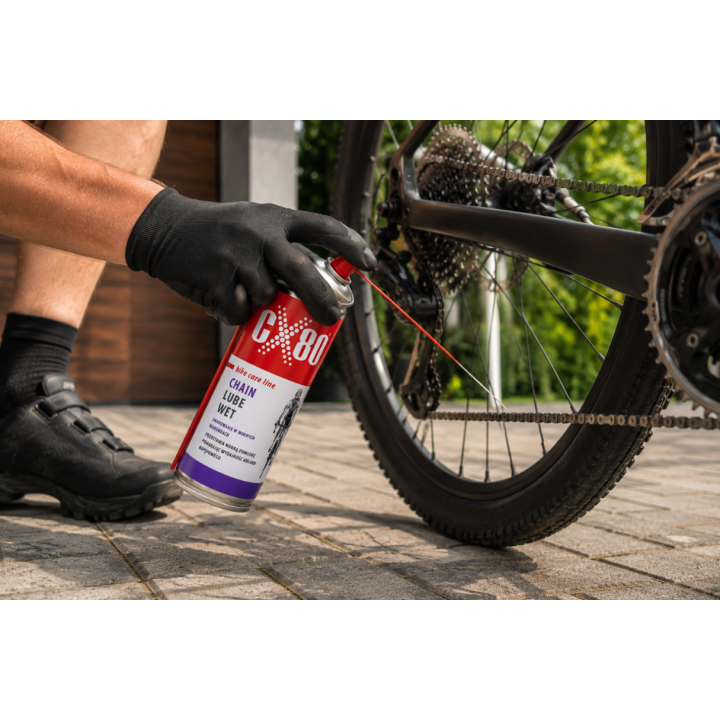 CX80 BIKE CHAIN LUBE WET 150ML - MOKRY SMAR - WYDAJNOŚĆ I OCHRONA łańcucha