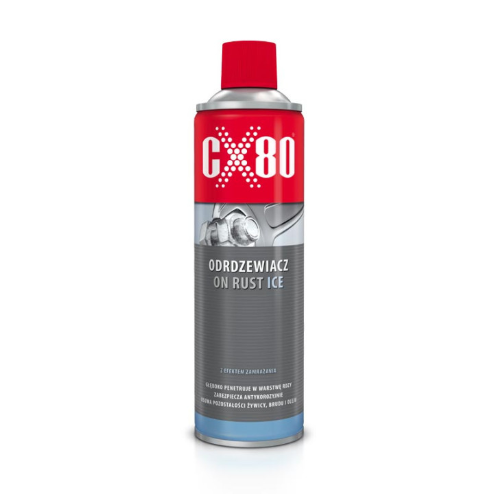 CX80 ON RUST ICE 500ML - ODRDZEWIACZ Z EFEKTEM ZAMRAŻANIA, CHŁODZENIE -39°C